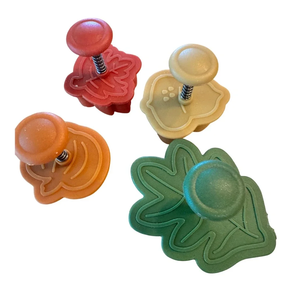 Cookie Presses‎ 4 Vintage Fall Themed utensil retro seasonal autumn baking